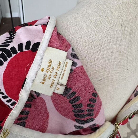 Kate Spade Blaire Stamped Polka Dot Skirt and top SET Size 8 - Picture 2 of 4